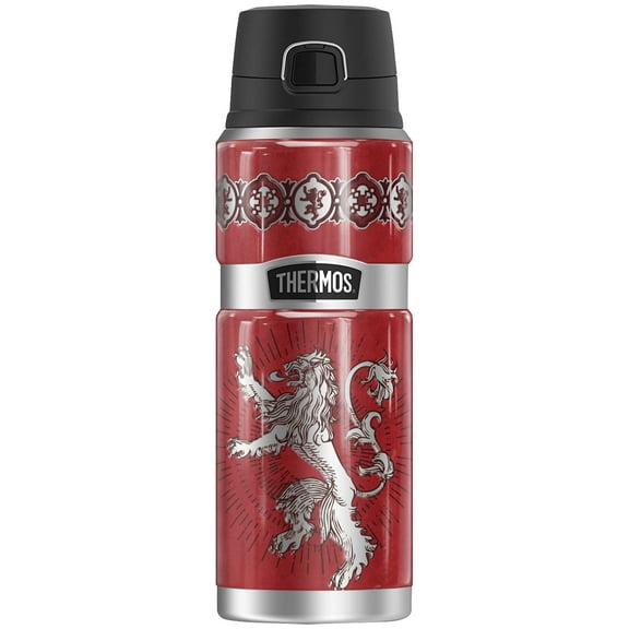 Game of Thrones Lannister Sigil THERMOS STAINLESS KING Stainless Steel Drink Bottle, Vacuum insulated & Double Wall, 24oz