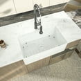 thumbnail image 1 of Logmey 30"Lx18"W Rectangular Farmhouse Ceramic Kitchen Sink Single Bowl in White, 1 of 8