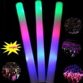 100 PACK 19" Neon Light up Foam Batons LED Glow Light Sticks Wands