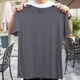 thumbnail image 7 of HAJWOH Womens Summer Tshirt Short Sleeve Shirts Beach Vacation Outfits Oversized Workout Tshirts Crew Neck Casual Clothes XL, 7 of 7