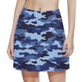 thumbnail image 6 of HomeGardon Back to School Skirts for Girls Girl Skort Fashion Camouflage Loose High Waist A-line Fake Two Piece Sports Pants Skirt Half Body Skirt, 6 of 6