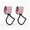 Pink, variant on Benoxine Baby Stroller Hooks Brown 2 Pack PU Leather Zinc Alloy Anti Slip Durable