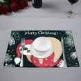 thumbnail image 3 of EREHome Christmas Sloth Placemat Plate Holder Set of 4, Table Mats Protector 12x18 inch, 3 of 5