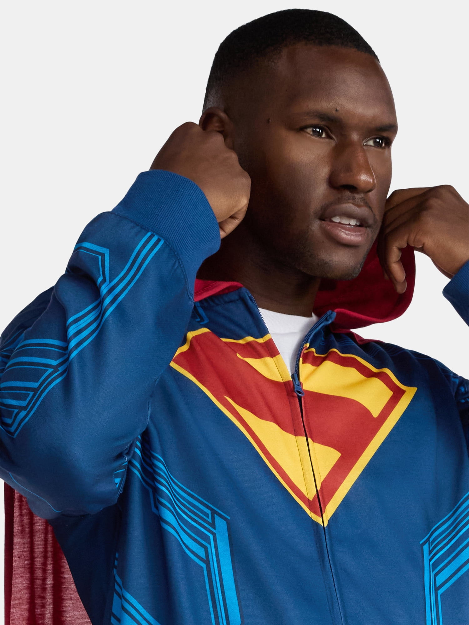 Superman, Men's & Big Men's Halloween Cosplay Hoodie, Sizes S-3XL