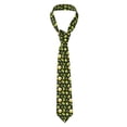 thumbnail image 2 of Xecao Avocado Toast Print Tie For Men Necktie Woven Jacquard Neck Ties,Classic Men's Tie, 2 of 7