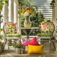 thumbnail image 4 of Pillow Perfect  Outdoor / Indoor Make It Rain Zinnia Blue 18.5-inch Throw Pillow (Set of 2), 4 of 4