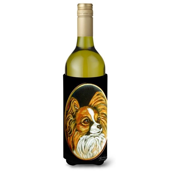 Carolines Treasures 7248LITERK Papillon Wine Bottle Hugger Wine Bottle multicolor