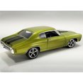thumbnail image 5 of 1970 Chevrolet Chevelle SS Restomod Citrus Green Metallic with Black Stripes Ltd Ed to 318 pieces 1/18 Diecast Model Car by ACME, 5 of 6