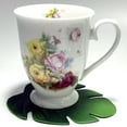 thumbnail image 3 of 6Pc Tropical Artificial Palm Leaves Coasters Cup Bowl Pad Mat Coffee Tea Cup Mats Drink Coasters Theme -Green, 3 of 4