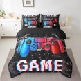 thumbnail image 2 of Erosebridal Gamepads Bedding Queen Size,Gradient Geometric Buffalo Bedding Sets Queen Size,Video Game Decor,Reversible,Lightweight,7 Pieces, 2 of 5