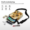 thumbnail image 7 of HELLHERO Sunflowers and Bee Adjustable Strap Sling Bag with 2 Zippers Polyester 4.33"x1.97"x7.09" for Adults, 7 of 7