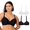 VIVID WHITE/BLACK, variant on . Women's Micro and Lace Underwire T-Shirt Bra with Adjustable Straps, 2-Pack, Sizes 34B-40DD