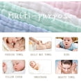 thumbnail image 5 of FNNMNNR 12x12 Inch Baby Muslin Washcloths, Natural Cotton Baby Wipes, Super Soft Face Towel for Sensitive Skin, Baby Register Shower Gift(5 Colors), 5 of 8