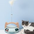 thumbnail image 4 of Kitten Toys, Interactive Relieve Boredom Fun Automatic Rotating Feather Toy Slip   For Pet Supplies, 4 of 7
