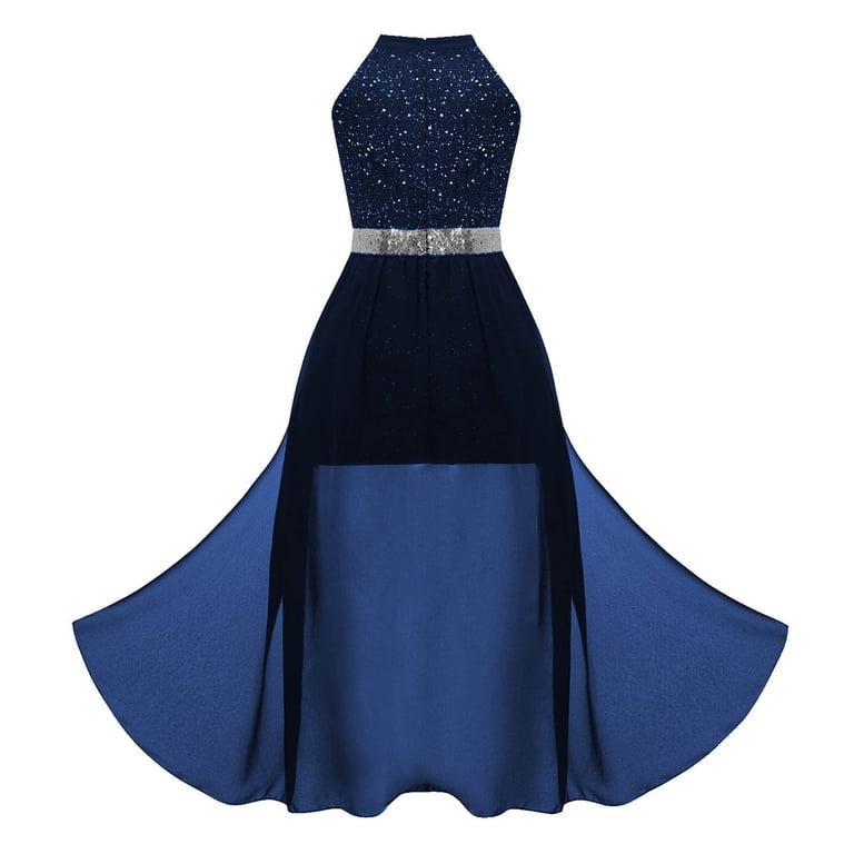 ladies party dresses size 14 Outdoor Dress for Girl Elegant Neckline Length Party Party for Girl 14-15T Easter pants