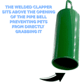 thumbnail image 3 of 3010 Medium Green Chime Pipe Ringer  - Durable Classic Noisy Bird Cage Bell, 3 of 6