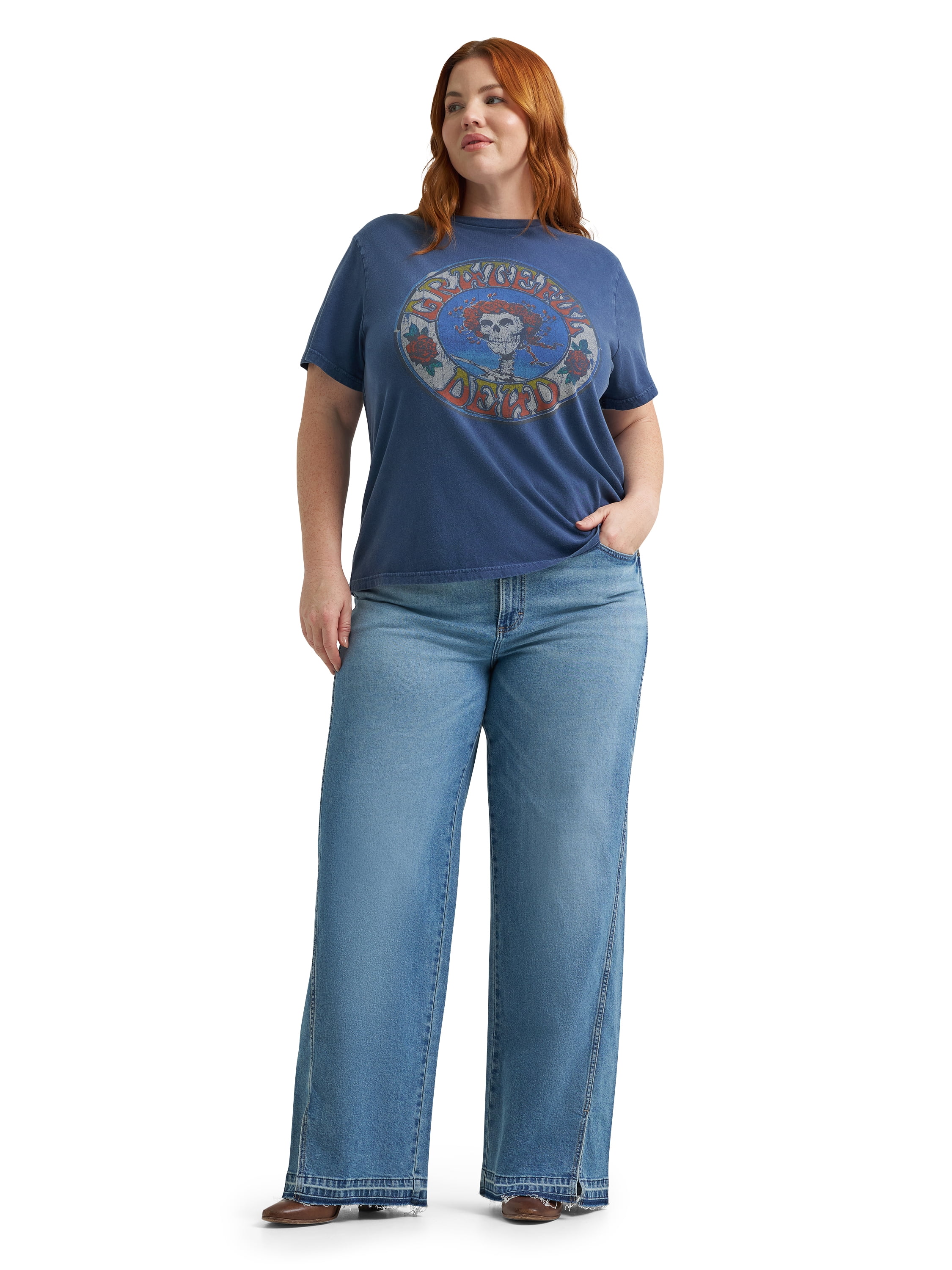 Lee® Women's Plus Short Sleeve Grateful Dead Graphic Band Tee