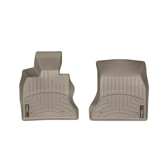WeatherTech Custom Fit FloorLiners compatible with 2010-2013 BMW 5-Series Gran Turismo - 1st Row (Driver & Passenger), Tan