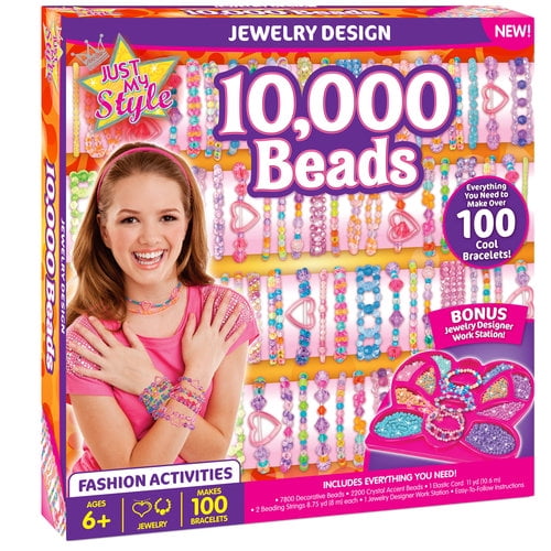 Just My Style Beads Jewelry Design Kit, 10,000 Piece