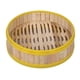 thumbnail image 1 of Cesta de bambú natural para cocinar al vapor, para carne y albóndigas, tejida a mano, transpirable, con malla de silicona, para cocina y restaurante. Vaporizador de 30cm, 1 of 6
