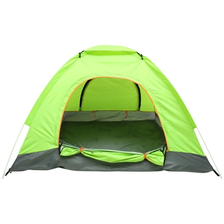 3-4 Person Automatic Folding Tents Family Tents Beach Tent Camping Double to Open Rejection (Green Grey)