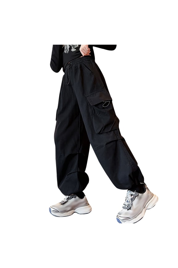 Girls Pants 2024 Fashion Baby Girl Summer Trousers Clothes Baby Pants Toddler Girl Ribbed Ruffle Bell Bottoms Baby Boy Pants Girl Flare Pants Black,7-8 Years