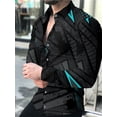 thumbnail image 1 of Camisas con gráficos tridimensionales, camisas de moda para hombre, camisas hawaianas de manga larga, blusas de playa cubanas, ropa para hombre, camisas masculinas, 1 of 6