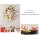 thumbnail image 5 of ZHAOCHENG Corona de tulipanes para puerta de entrada de 18 pulgadas, coronas de flores de tulipán rosa para el día de San Valentín con flor de gypsophila y lazo, 5 of 5