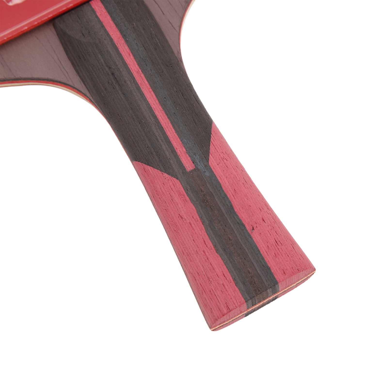 YAHHU 6-Star Table Tennis Paddle 7-Ply Wood Ping Pong Bat Shakehand Grip Racket, Red/Black (11.02 inches / 28 cm)