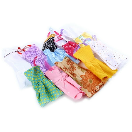 Princess Skirt Dressm 10 pieces/Bag for Doll Best Gift for Your Kids Color Style