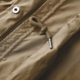 thumbnail image 6 of WTOBBY Jacket Women Waterproof Windbreaker Lightweight Rain Jackets With Pockets Packable Hooded Raincoats For Women, Ideal for Outdoor and Travel,Khaki M, 6 of 8