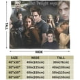 thumbnail image 4 of Blankets The Twilight Movie Sagas Air Conditioning Flannel Blanket Blanket Super Soft Cozy Warm Plush for Sofa Living Room Bedroom 50x60, 4 of 6