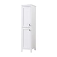 thumbnail image 3 of Elegant Kitchen and Bath 16 Inch Wide Bathroom Linen Storage Freestanding Cabinet In White, 3 of 10