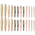 thumbnail image 2 of Fofosbeauty 24pcs Press on False Nails Tips,Coffin Fake Acrylic Nails,Black Butterfly Powder Pink, 2 of 6