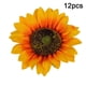 thumbnail image 3 of Cabeza de girasol artificial Simulación de cabezas de flores Ramo de fiesta de boda Accesorios de bricolaje, 12 piezas, Amarillo anaranjado, 14cm Inevent HA7119-04B, 3 of 6