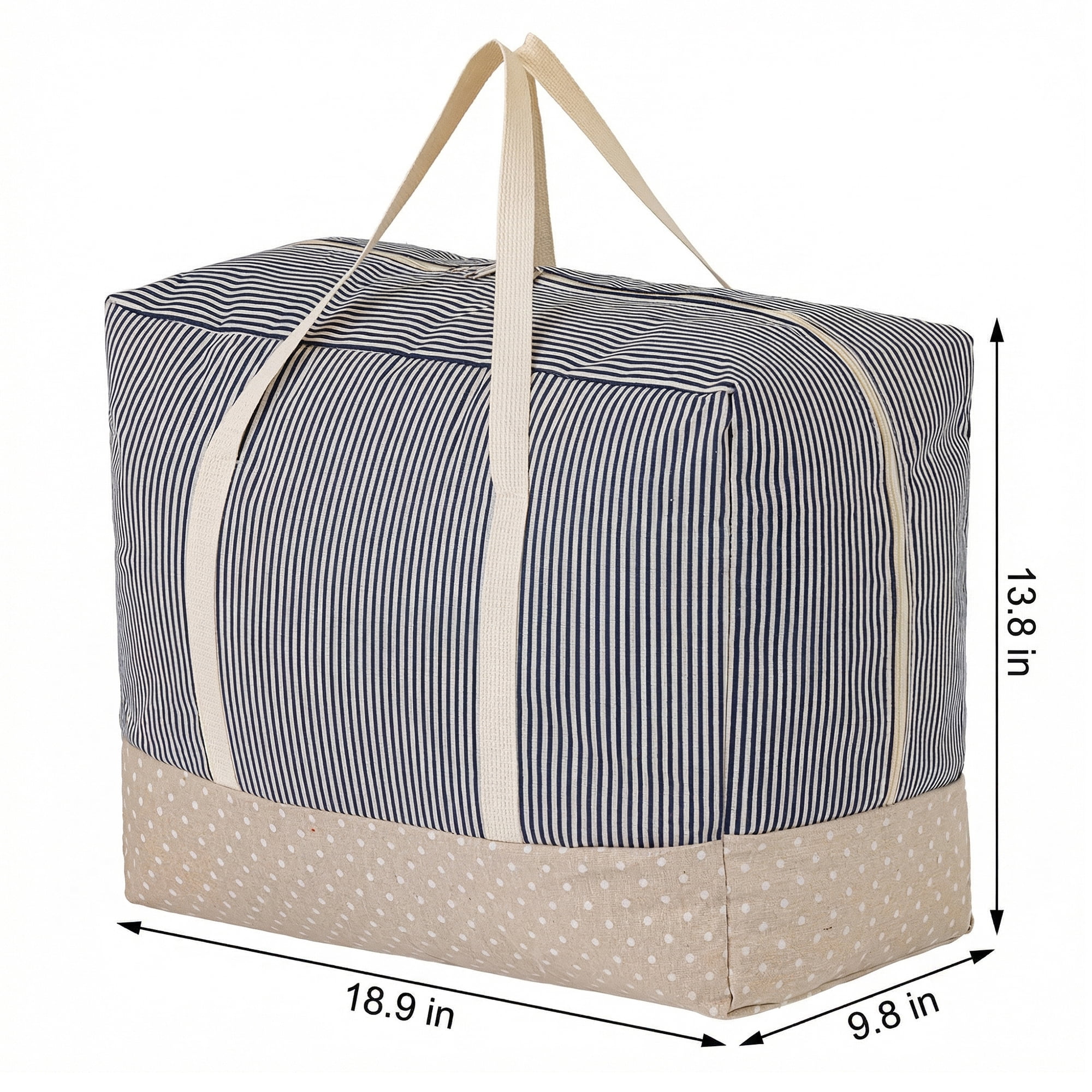 Unique Bargains Clothes Storage Bag for Closet Organizer Blue 18.9"x13.8"x9.8"