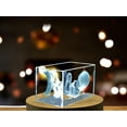 thumbnail image 2 of Four Months Foetus 3D Engraved Crystal Gift – Unique Pregnancy Milestone Keepsake, 2 of 6
