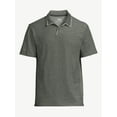 thumbnail image 4 of Free Assembly Men's Taped Oxford Pique Polo Shirt with Short Sleeves, 4 of 8