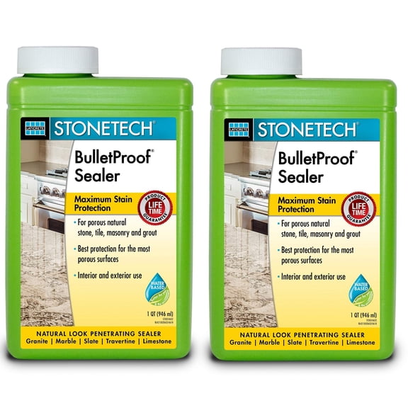 StoneTech Professional BulletProof Stone Sealer, 1-Quart, 2 Pack