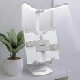 thumbnail image 1 of Soporte para libros de lectura Soporte para libros de cocina Portátil con clips de página Plegable 3 modos de iluminación Soporte para libros de estilo recargable perfecl Estantería, 1 of 8