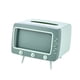thumbnail image 1 of Soporte de visualización para teléfono móvil, 2 en 1, soporte para servilletas de escritorio para el hogar, soporte para teléfono con forma de TV, caja de pañuelos multifuncional, 1 of 8
