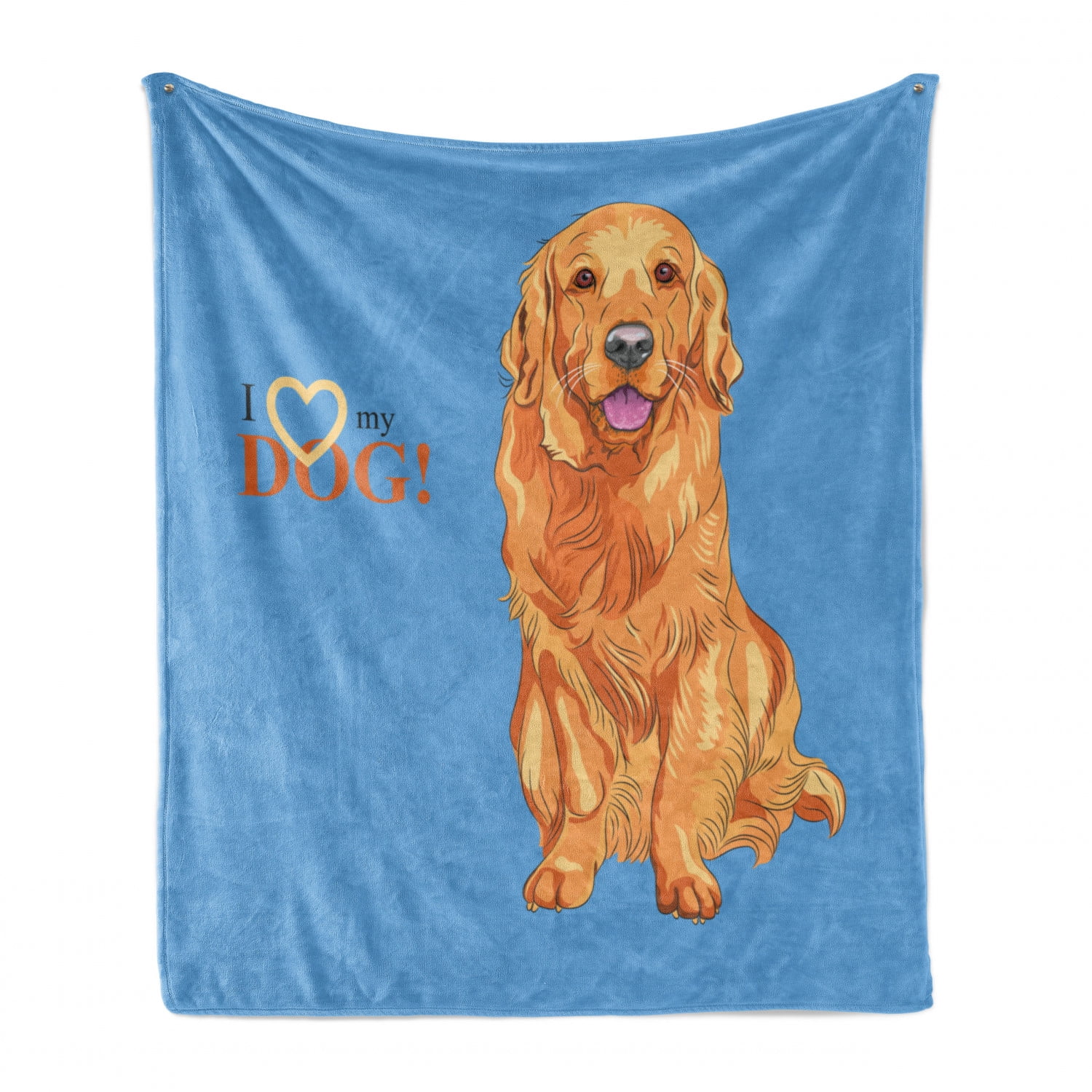 Golden retriever fleece blanket Outlet