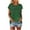 #117-Green, variant on Rvkxad Summer Tops for Women 2025 Loose Casual O Neck Raglan Short Sleeve Blouses Loose Cute Shirts Floral Print Basic Business Tees T-shirt Gifts for Older Women Green M