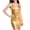 Gold, variant on Women's Shiny Patent Leather Bodycon Dress Hip Hugging Party Club Cocktail Night Out Sleeveless Mini Dress, Gold L