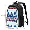 thumbnail image 5 of Xecao Cute Gnomes in USA for Travel Laptop Backpack, USB-Charging-Enabled, Spacious Business Backpack for Men and Women,College School Computer Bag, 5 of 7