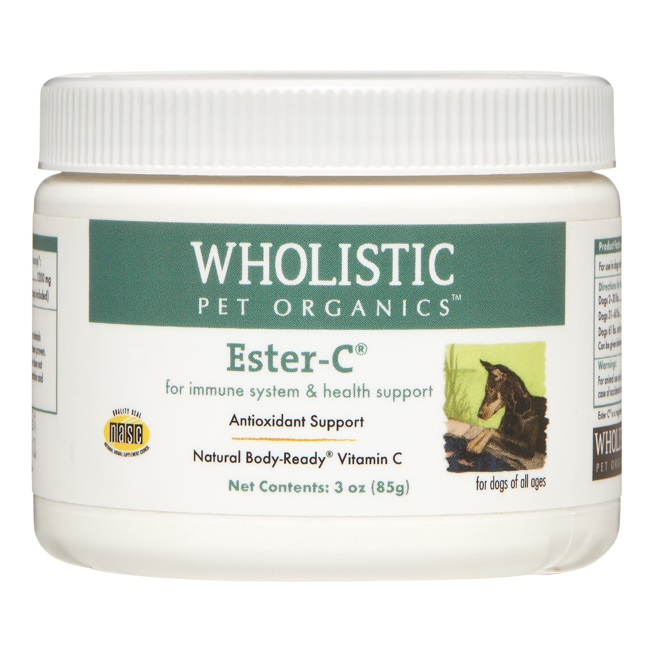 Wholistic Pet Organics EsterC Immune Support Dog Supplement, 3 Oz