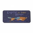 thumbnail image 1 of Enjoy the Little Things Computer Mouse Pad, Hand Drawn Elk Cartoon Grazing in the Rain and Calligraphy Message, Rectangle Non-Slip Rubber Mousepad X-Large, 35" x 15", Multicolor, by Ambesonne, 1 of 2