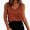 Brown, variant on Womens Lightweight Sleeveless Ice Silk Casual Top For With Relaxed Fit Vest Layering Lined Tunic Women, Size S