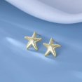 thumbnail image 3 of Solid 925 Sterling Silver Starfish Stud Earrings for Women Teens Beach Stud Earrings Sea Fish Earrings, 3 of 11