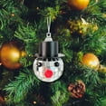 thumbnail image 5 of Clearance Christmas Decoration! Christmas Snowman Pendant Mirror Ball Ornaments Hooded Snowman Christmas Tree Decorations, 5 of 5